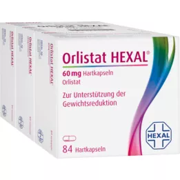 ORLISTAT HEXAL 60 mg hårda kapslar, 3X84 st