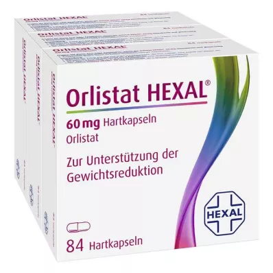 Orlistat HEXAL 60 mg hårda kapslar, 3x84 st Orlistat HEXAL 60 mg hårda kapslar, 3x84 st