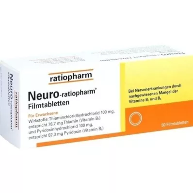 NEURO-RATIOPHARM Filmdragerade tabletter, 50 st
