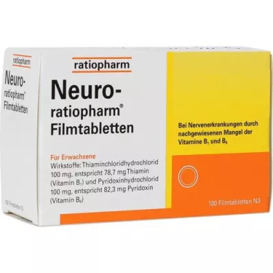 NEURO-RATIOPHARM Filmdragerade tabletter, 100 st