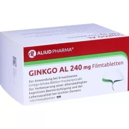 GINKGO AL 240 mg filmdragerade tabletter, 120 st
