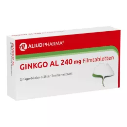 GINKGO AL 240 mg filmdragerade tabletter, 120 st