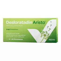 Desloratadine Aristo antiallergic 5 mg filmdragerade tabletter, 20 st