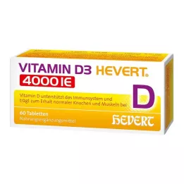VITAMIN D3 HEVERT 4 000 I.U. tabletter, 60 st