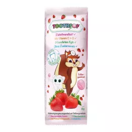 TOOTHPOP Tandvårdsslickepinne med jordgubbssmak, 1 st