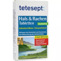 TETESEPT Halstabletter &amp; Halstabletter sockerfria, 20 st