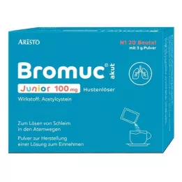 BROMUC akut Junior 100 mg hostdämpande P.H.e.L.z.E., 20 st