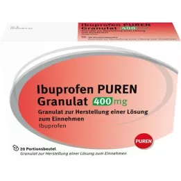 IBUPROFEN PUREN Granulat 400 mg för beredning av en lösning för administrering, 20 st