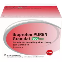 IBUPROFEN PUREN Granulat 400 mg för beredning av en lösning för administrering, 50 st