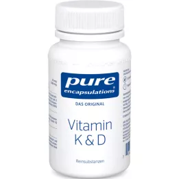 PURE ENCAPSULATIONS Vitamin K &amp; D kapslar, 60 st