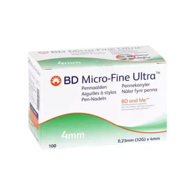 BD Micro-Fine Ultra Pen nålar 0,23x4 mm, 100 st BD Micro-Fine Ultra Pen nålar 0,23x4 mm, 100 st