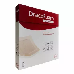 DRACOFOAM Självhäftande sårförband av skumplast 5x5 cm, 10 st