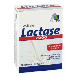 LACTASE 7 000 FCC Tabletter i dosett, 80 st