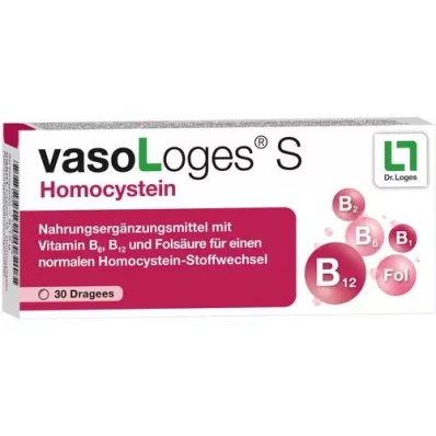 VASOLOGES S Homocystein överdragna tabletter, 30 st