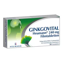GINKGOVITAL Heumann 240 mg filmdragerade tabletter, 30 st