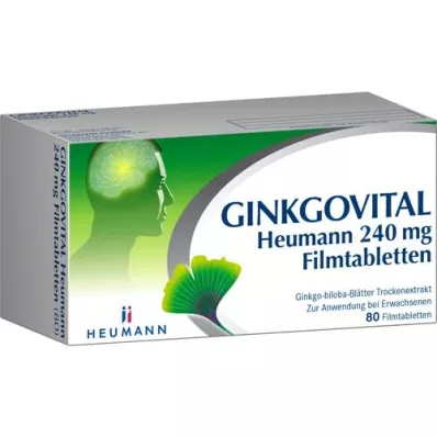 GINKGOVITAL Heumann 240 mg filmdragerade tabletter, 80 st