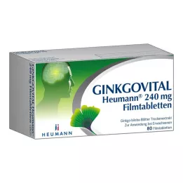 GINKGOVITAL Heumann 240 mg filmdragerade tabletter, 80 tabletter