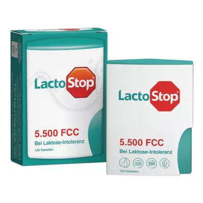 Lactostop 5 500 FCC tabletter klickdispenser, 120 st Lactostop 5 500 FCC tabletter klickdispenser, 120 st