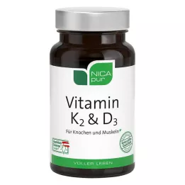 NICAPUR Vitamin K2 &amp; D3 kapslar, 60 st