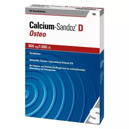 CALCIUM SANDOZ D Osteo 500 mg/1 000 I.E. Tuggtablett, 120 st