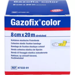 GAZOFIX färg Fixeringsbandage kohesivt 8 cmx20 m gult, 1 st