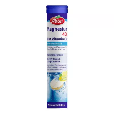ABTEI Magnesium 400 Plus Vitamin C+E brustabletter, 15 st ABTEI Magnesium 400 Plus Vitamin C+E brustabletter, 15 st