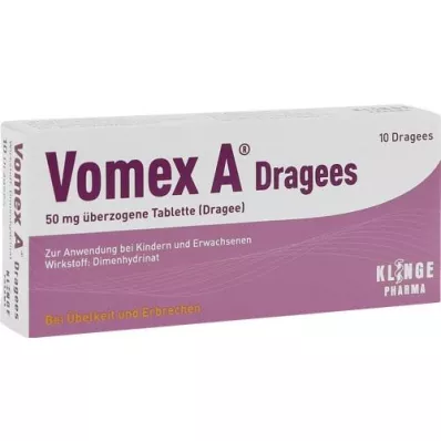 VOMEX A Överdragna tabletter 50 mg, 10 st