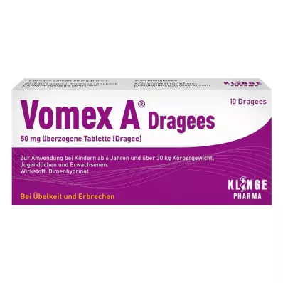 Vomex A® dragéer 50 mg, 10 st Vomex A® dragéer 50 mg, 10 st