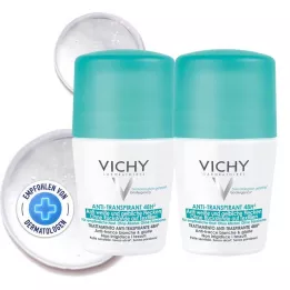 VICHY DEO Roll-on Anti Stain 48h, 2X50 ml