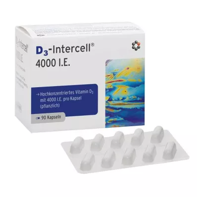 D3-Intercell 4 000 IE kapslar, 90 st D3-Intercell 4 000 IE kapslar, 90 st
