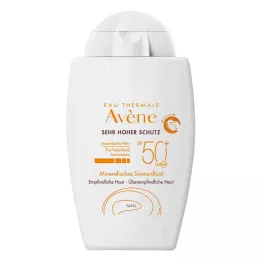 AVENE Mineral sololja SPF 50+ ofärgad, 40 ml