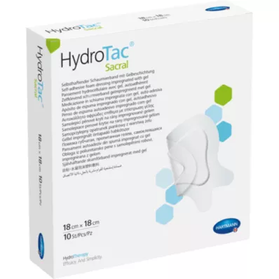 HYDROTAC comfort sacral skumförband 18x18 cm sterilt, 10 st