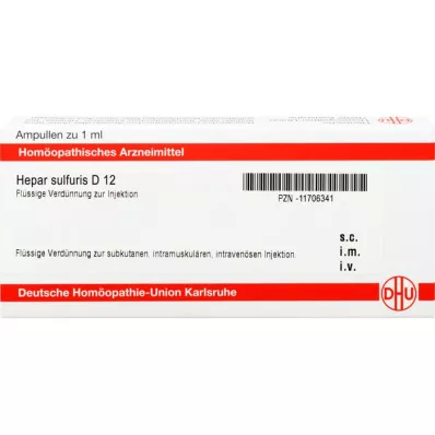 HEPAR SULFURIS D 12 ampuller, 8X1 ml