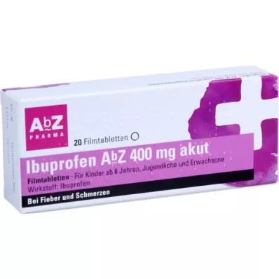 IBUPROFEN AbZ 400 mg akut filmdragerade tabletter, 20 st