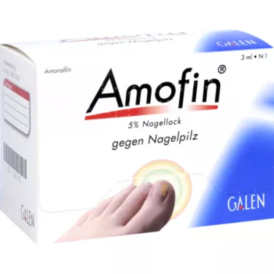 AMOFIN 5% nagellack, 3 ml