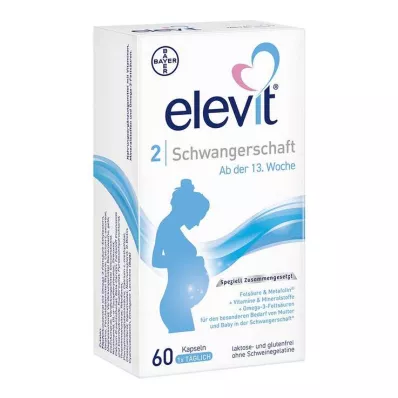 ELEVIT 2 Mjuka kapslar om graviditet, 60 st