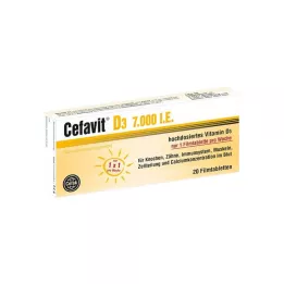 CEFAVIT D3 7 000 I.U. filmdragerade tabletter, 20 st