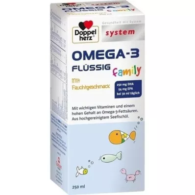 DOPPELHERZ Omega-3 flytande familjesystem, 250 ml