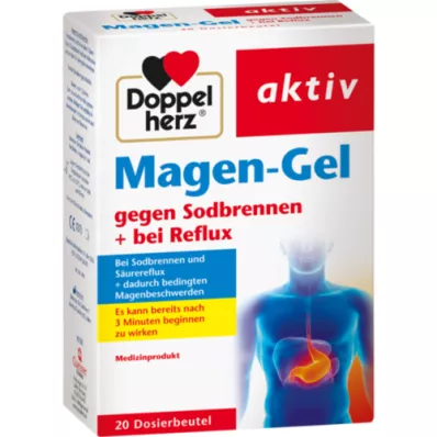 DOPPELHERZ Maggel mot halsbränna+för reflux, 20 st