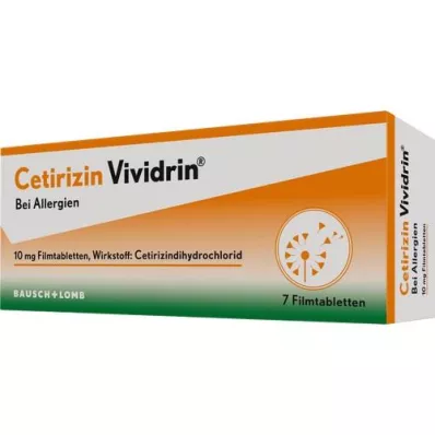 CETIRIZIN Vividrin 10 mg filmdragerade tabletter, 7 st