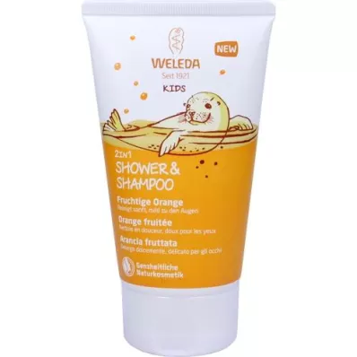 WELEDA Kids 2in1 Shower &amp; Schampo Fruity Orange, 150 ml