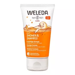 WELEDA Kids 2in1 Shower &amp; Schampo Fruity Orange, 150 ml