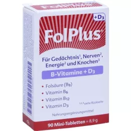 FOLPLUS+D3 tabletter, 90 st