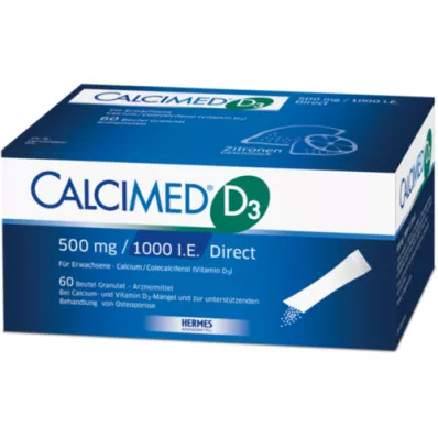 CALCIMED D3 500 mg/1000 I.U. Direktgranulat, 60 st