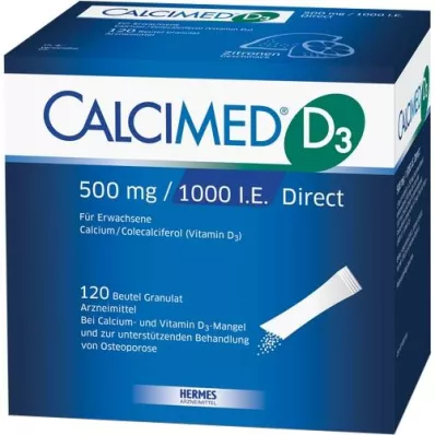 CALCIMED D3 500 mg/1000 I.U. Direktgranulat, 120 st