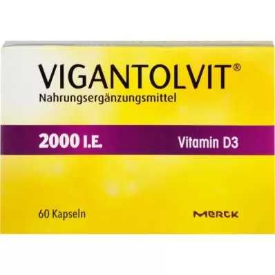 VIGANTOLVIT 2000 I.U. vitamin D3 mjuka kapslar, 60 st