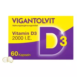 VIGANTOLVIT 2000 I.U. vitamin D3 mjuka kapslar, 60 st