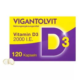 VIGANTOLVIT 2000 I.U. vitamin D3 mjuka kapslar, 120 st