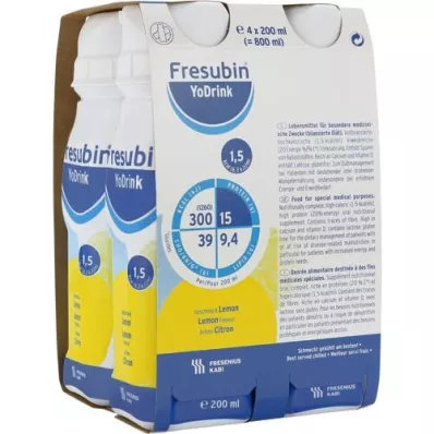 FRESUBIN YoDrink Citron, 4X200 ml