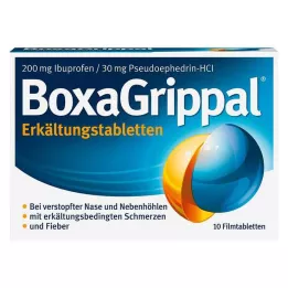 BOXAGRIPPAL Förkylningstabletter 200 mg/30 mg FTA, 10 st